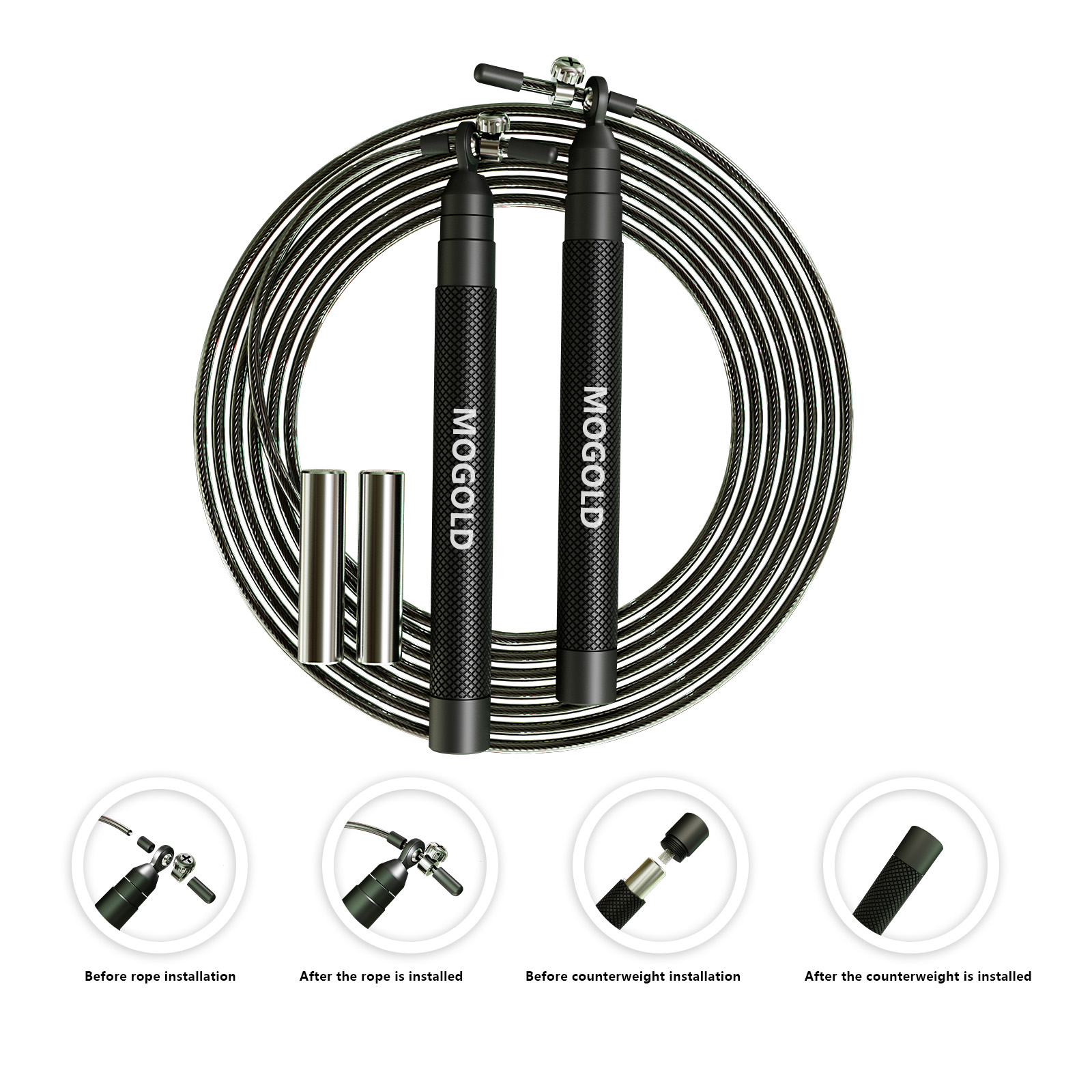 Crossfit Weighted jump rope gy - огляд і ціна Crossfit No Equipment Workouts