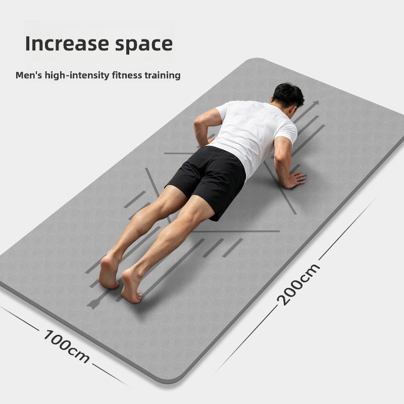 Large Size Men Yoga Mat Thick  - огляд і ціна Ab Mat Crunch