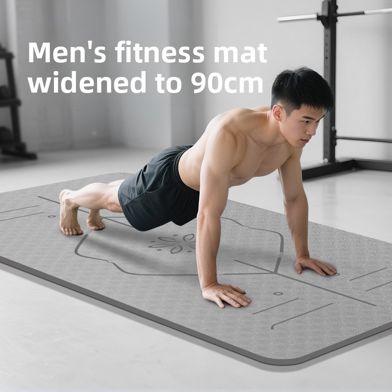 Large Size Men Yoga Mat Thick  - огляд і ціна Ab Mat Crunch