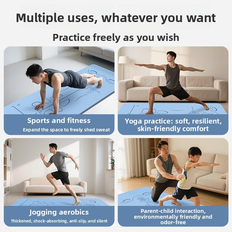 Large Size Yoga Mat Mens Fitne - огляд і ціна Ab Mat Crunch